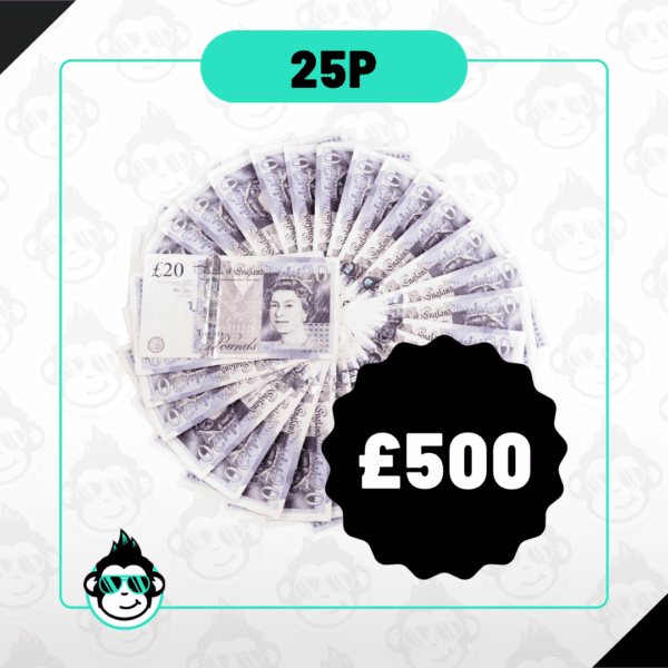 Win £500 Tax Free Cash for just 25p