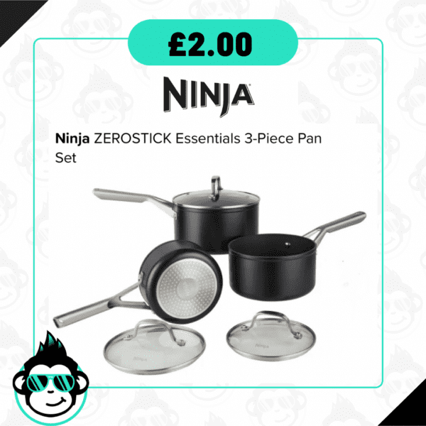 Win this Ninja ZEROSTICK 3 Piece Pan set