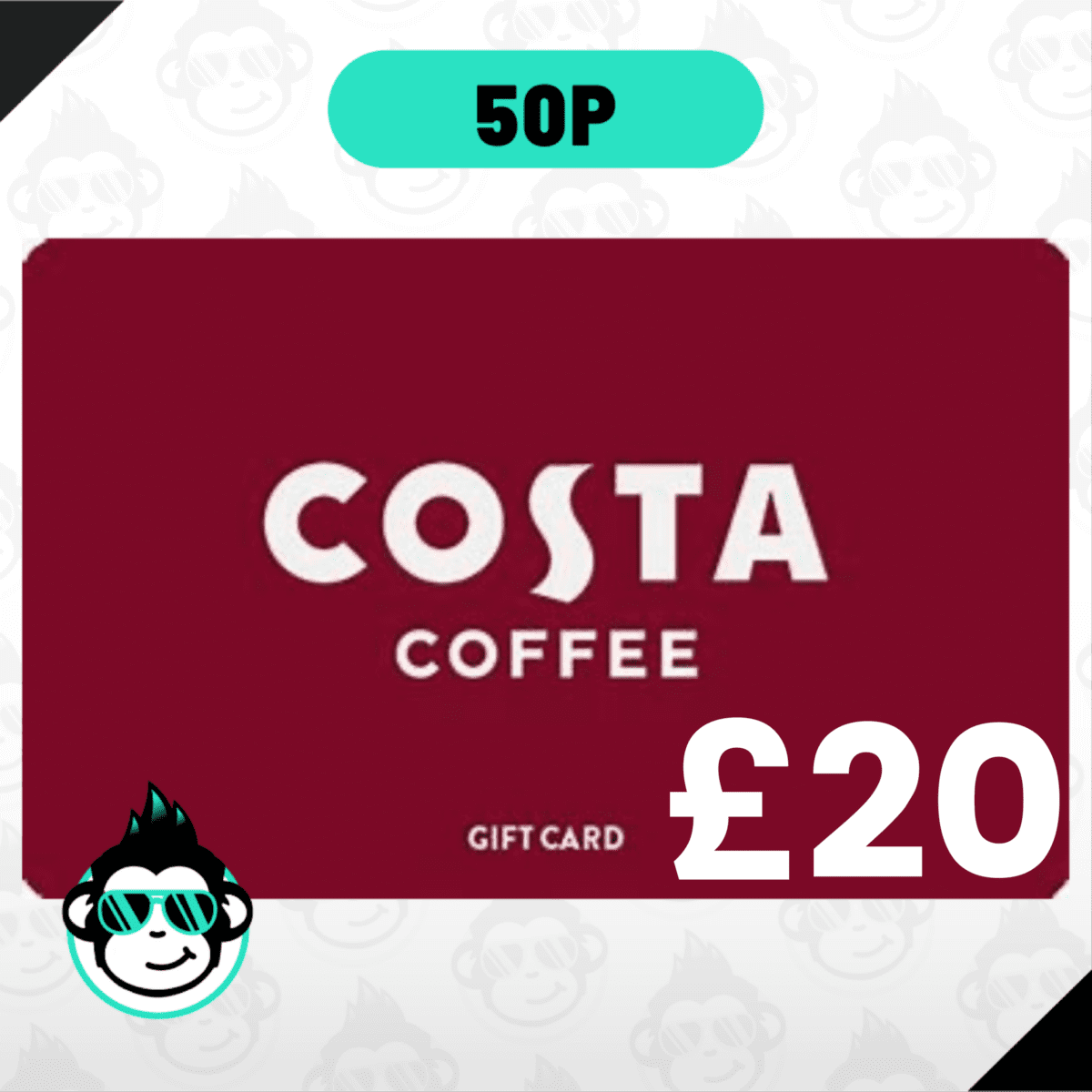WIN A £20 COSTA GIFT CARD Funky Monkey Competitions