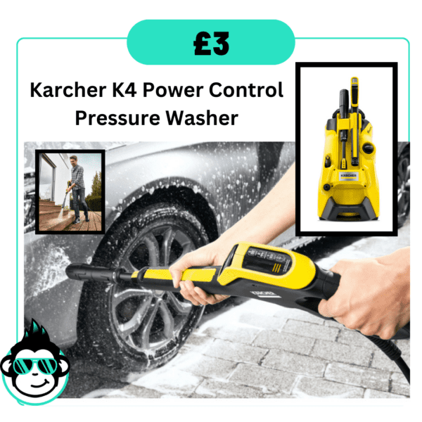 Win a Karcher K4 Power Control Pressure Washer - ONLY 150 TICKETS BEING SOLD