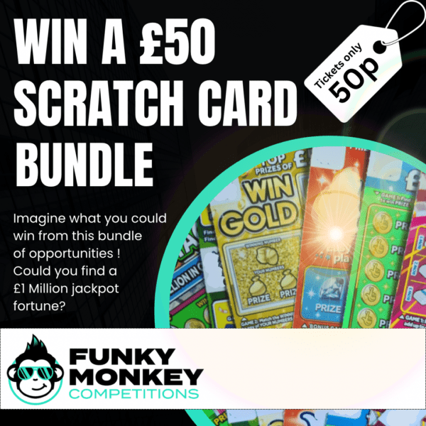 Win a £50 Scratch Card Bundle for just 50p
