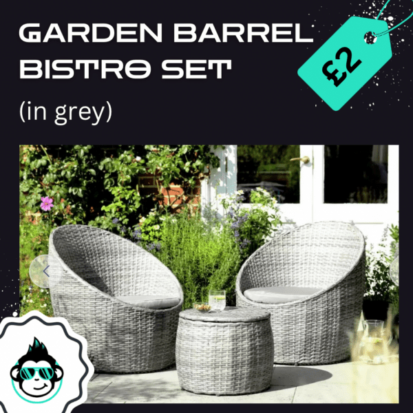 Garden Barrel Bistro Set