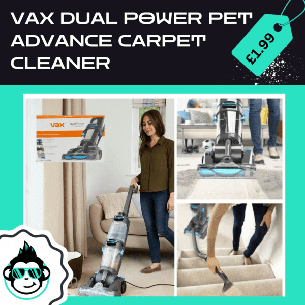 WIN A VAX DUAL POWER PET ADVANCE CARPER CLEANER