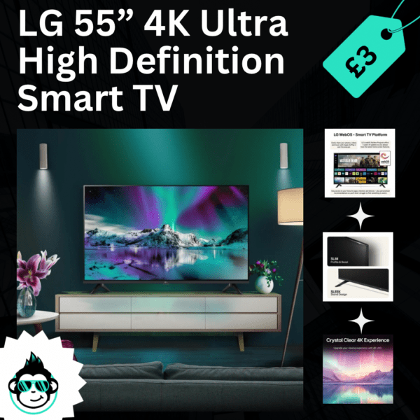 LG 55 inch 4k Smart TV - Only 200 Tickets!!!