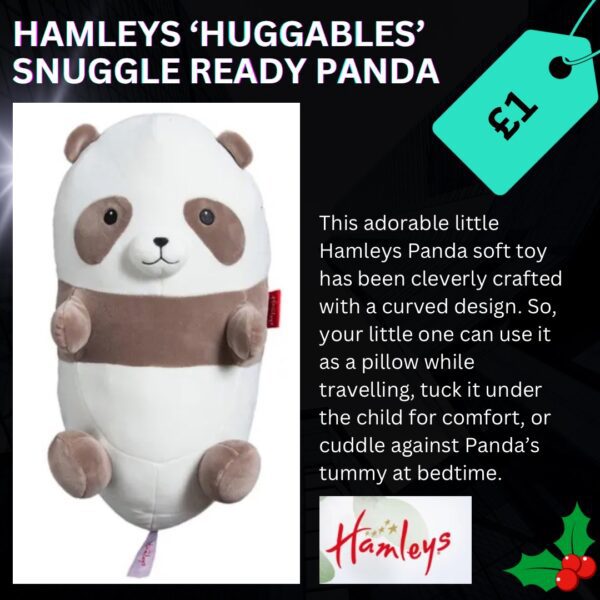 Hamleys Huggables Snuggle-Ready Panda - Ideal Christmas Gift