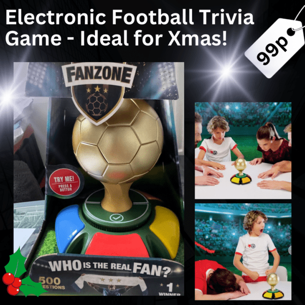 Electronic Football Trivia Game - Ideal for Xmas!