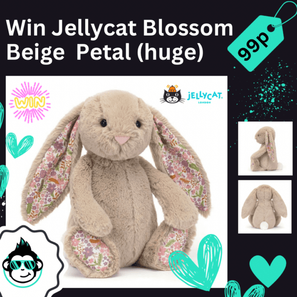 Win Jellycat Huge Blossom Beige Bunny Petal