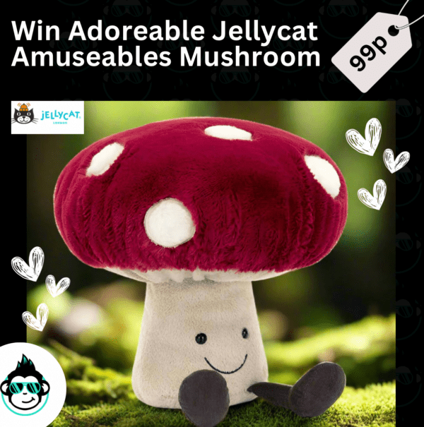 Win Jellycat Amuseables Mushroom